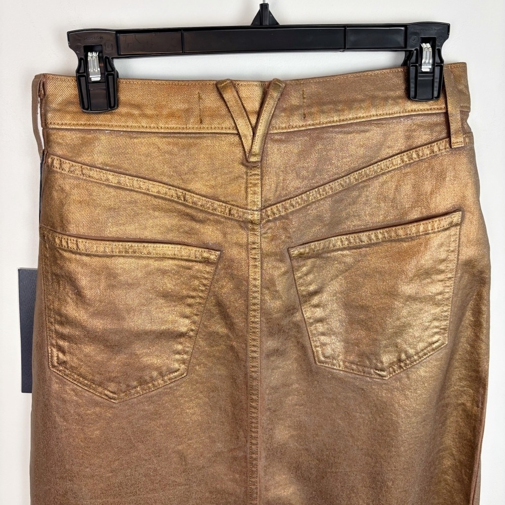 Veronica Beard Victoria Midi Skirt in Antique Brass Size 2 - Picture 9 of 16